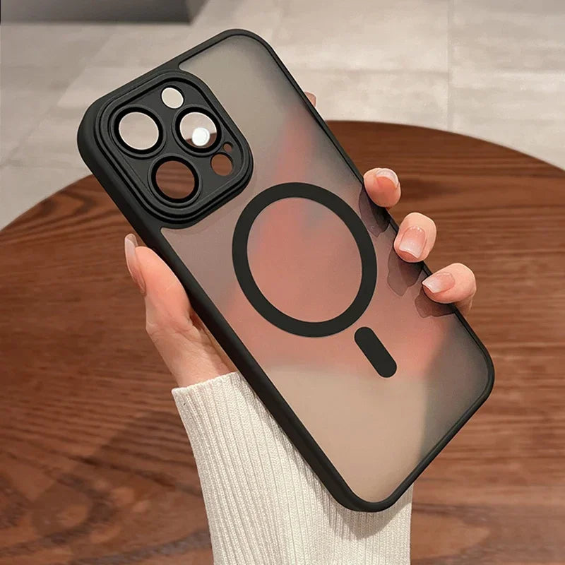 Coque iPhone MagSafe Antichoc – Luxe Matte Translucide – Protection Premium Ultra-Fine